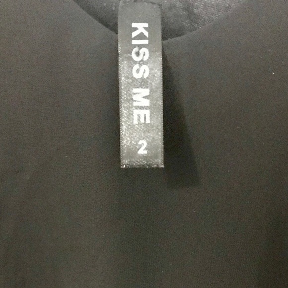 Kiss Me Black Layered Crop Top - Picture 3 of 4